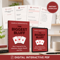 The Biggest Bluff Key Insights Interactive PDF | Decision-Making, Emotional Control & Self-Mastery Workbook