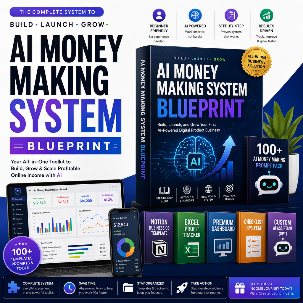 AI Money Making System™ — Complete Beginner-to-Income Toolkit
