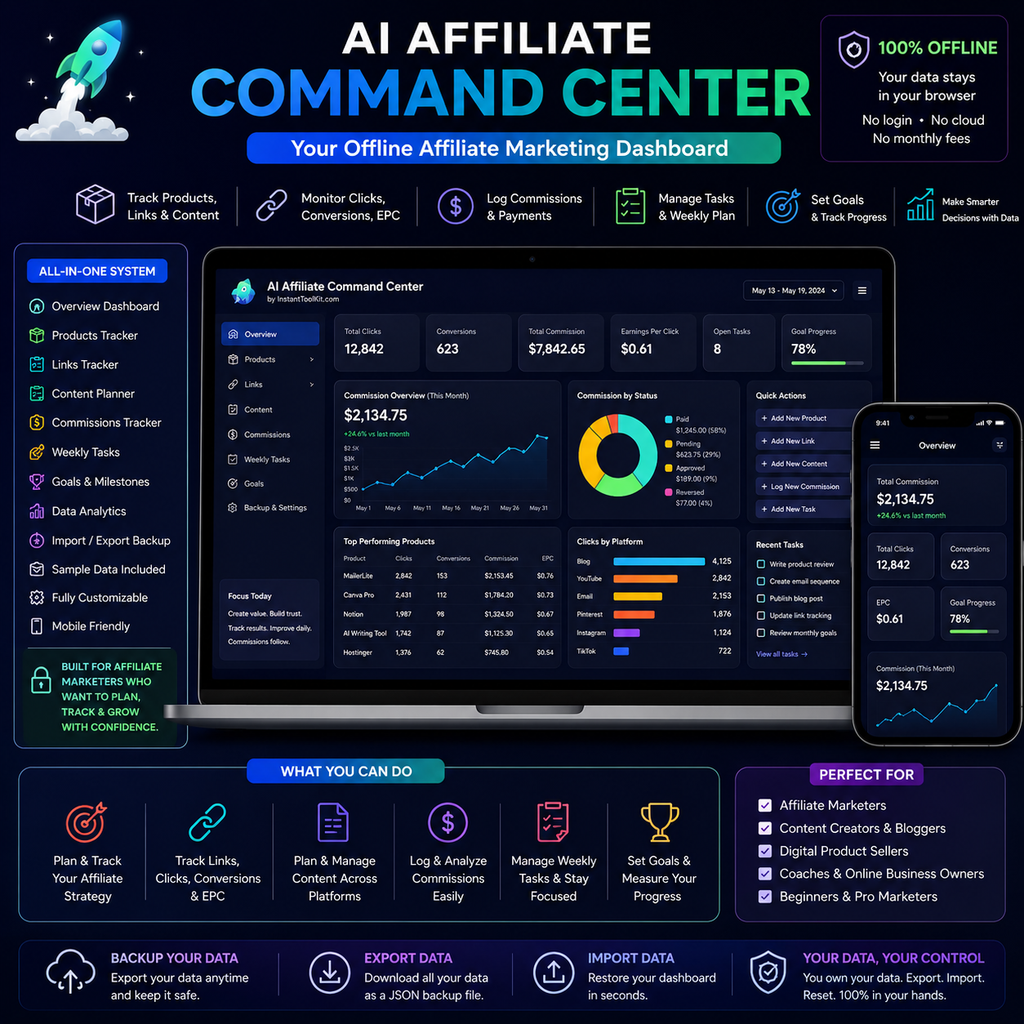 Affiliate Marketing System (AI-Based) | Complete AI Affiliate Marketing Toolkit