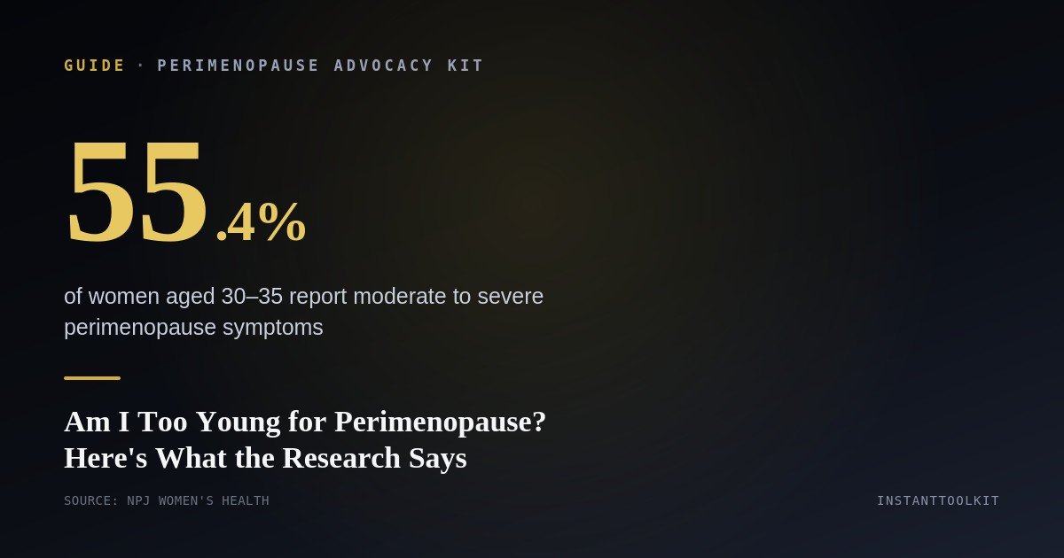 Am I Too Young for Perimenopause? Here's What the Research Actually Says